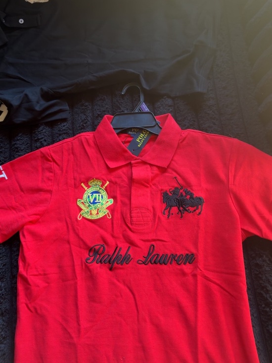 Ralph Lauren Other - Ralph Lauren Red Polo Shirt with Crest Embroidery